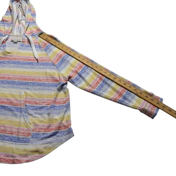 Kookaburra by UGG Light & Airy French Terry Lounge Hoodie Beach Stripes Sz L - Picture 9 of 15